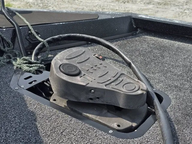 Slide: The Image of Close-up of a boat pedal on a 2020 Caravelle RAPTOR. - 20