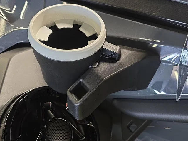 Slide: The Image of Close-up of a cup holder on a 2026 Sea-Doo Explorer Pro. - 11