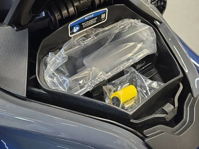 Slide: The Image of Close-up of a 2026 Sea-Doo GTX 170 showing storage compartment and accessories. - 16