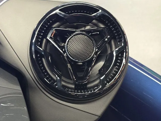 Slide: The Image of Close-up of a stylish speaker in a modern watercraft. - 15