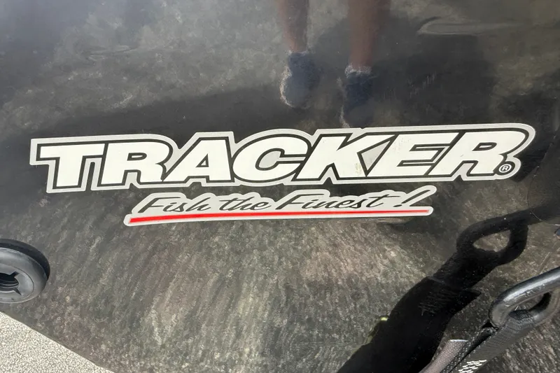 Slide: The Image of 2024 Tracker Pro Team 175 TF logo with "Fish the Finest!" slogan. - 27