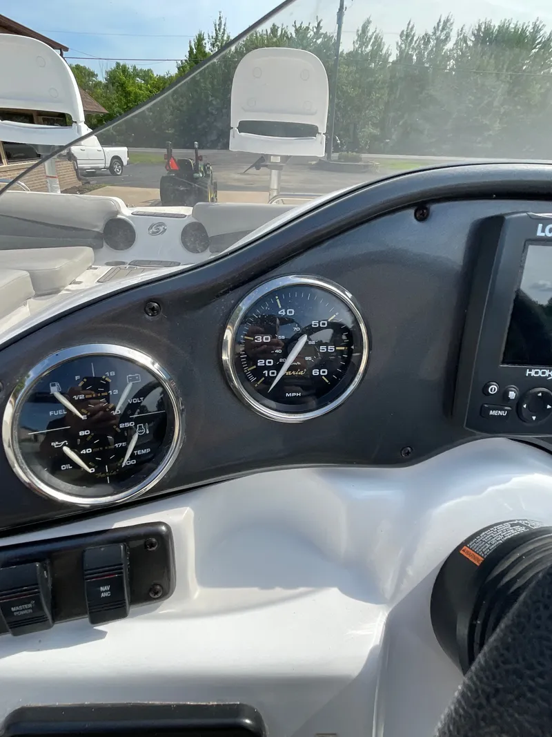 Slide: The Image of Dashboard of a 2018 Hurricane SS202 with speedometer and fuel gauge. - 23