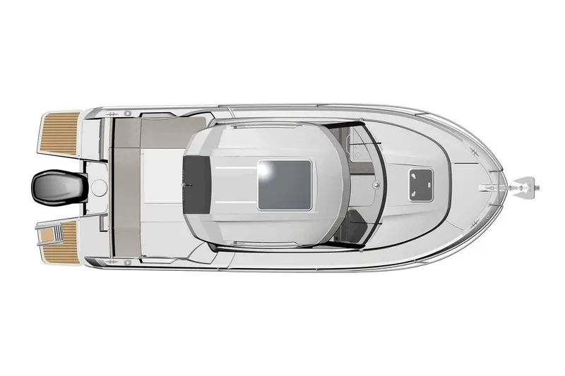 Slide: The Image of Manufacturer Provided Image: Top view of 2019 Jeanneau NC 695 boat layout. - 10