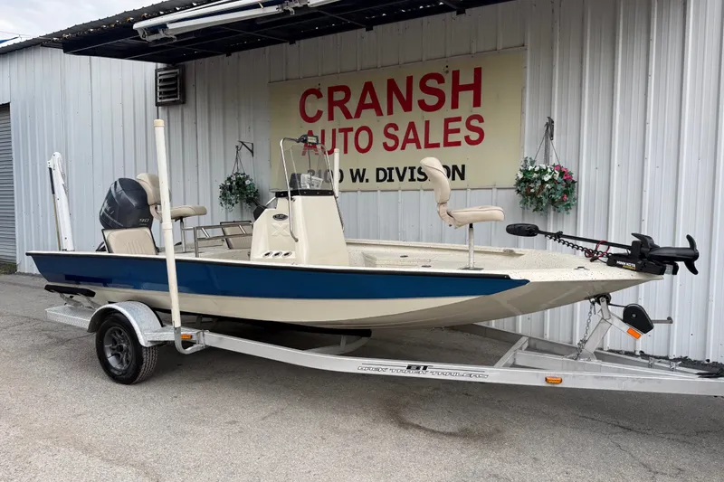 Slide: The Image of 2016 Xpress H18 Bay boat on trailer at Cransh Auto Sales. - 22