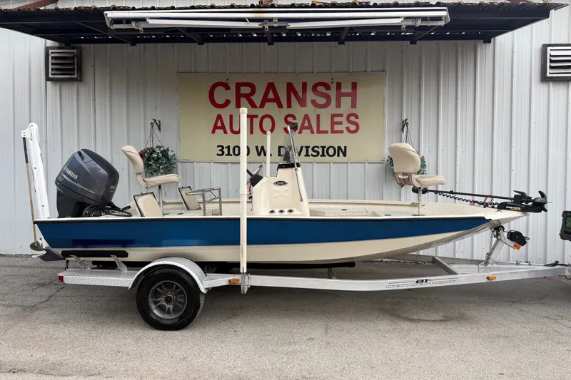 Slide: The Image of 2016 Xpress H18 Bay boat on trailer at Cransh Auto Sales. - 24