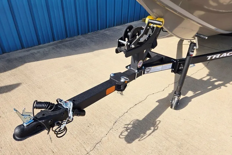 Slide: The Image of Trailer hitch of 2027 Tracker Pro Team 175 Crappie Edition boat on concrete surface. - 31