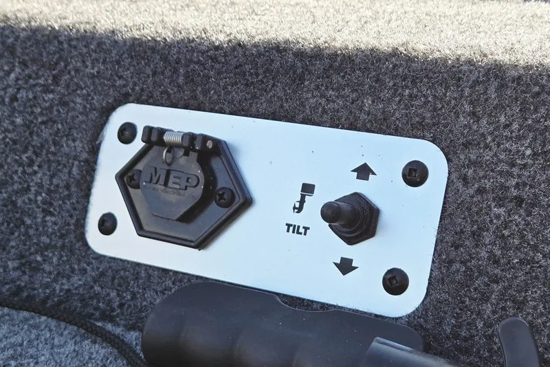 Slide: The Image of Tilt control panel on 2027 Tracker Pro Team 175 Crappie Edition boat. - 37