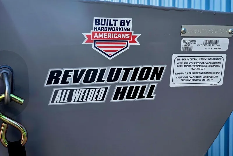 Slide: The Image of 2027 Tracker Pro Team 175 Crappie Edition boat with Revolution all-welded hull design. - 42