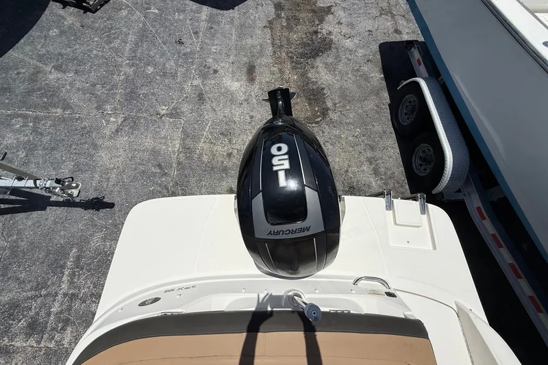 Slide: The Image of 2019 Sea Ray SPX 190 Outboard with Mercury 150 engine, viewed from above. - 37