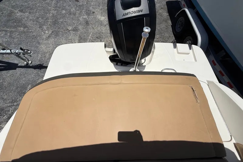 Slide: The Image of 2019 Sea Ray SPX 190 Outboard boat with Mercury engine, rear view. - 36