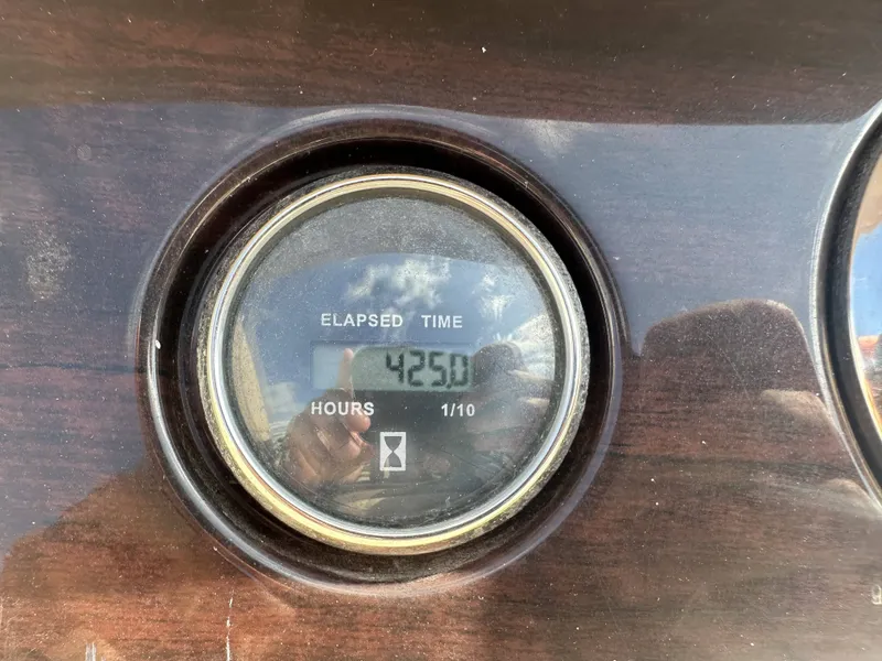 Slide: The Image of Close-up of an hour meter showing 4250 hours on a boat. - 19