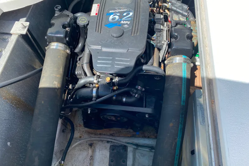 Slide: The Image of Engine compartment of a 2003 Carver 350 Mariner with MerCruiser 6.2 MPI engine. - 45