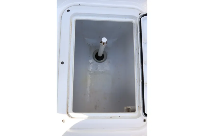 Slide: The Image of Storage compartment in 2022 Hurricane SunDeck Sport 201 IO boat. - 41