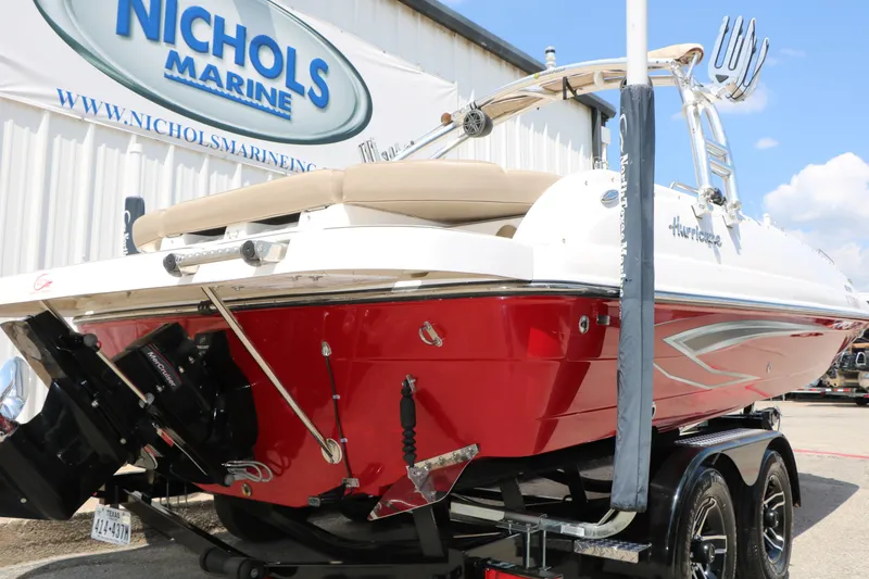 Slide: The Image of 2022 Hurricane SunDeck Sport 201 IO boat at Nichols Marine dealership. - 3