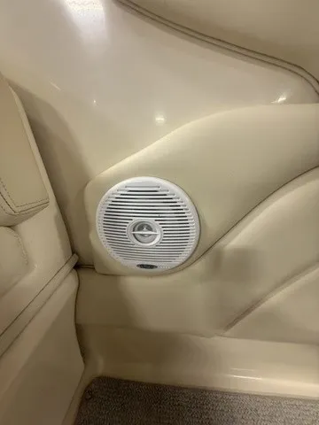 Slide: The Image of Close-up of a speaker in a 2001 Sea Ray 260 Signature boat. - 22