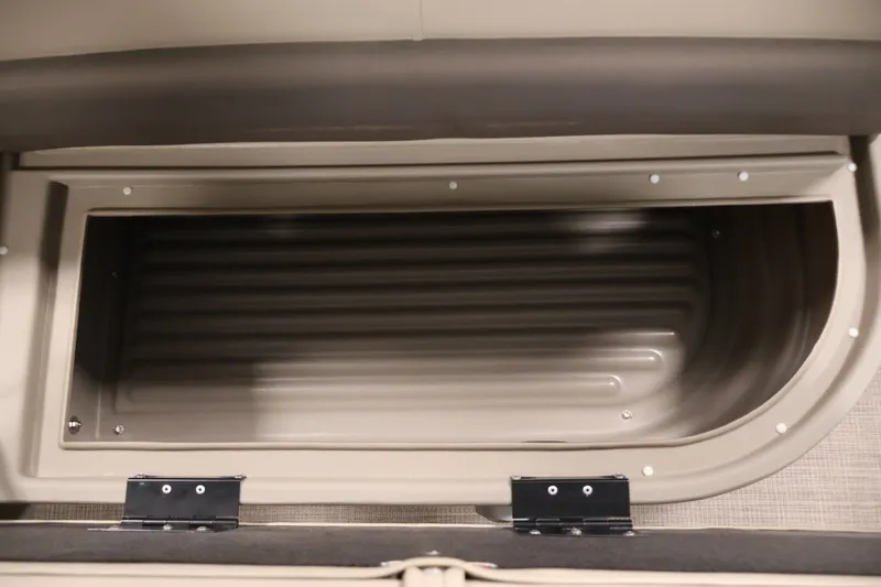 Slide: The Image of 2024 Sun Tracker Bass Buggy 16 XL storage compartment, showcasing spacious interior design. - 27