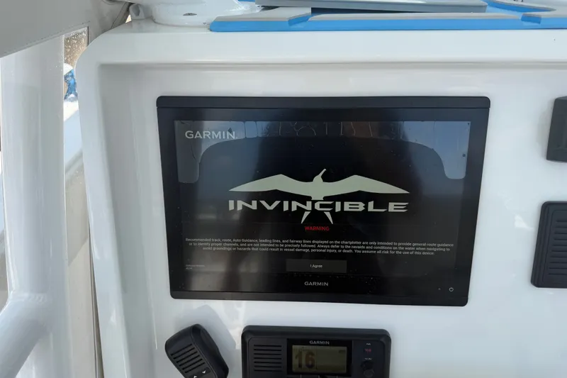 Slide: The Image of Garmin display on 2019 Invincible 36 Open Fisherman boat dashboard. - 54