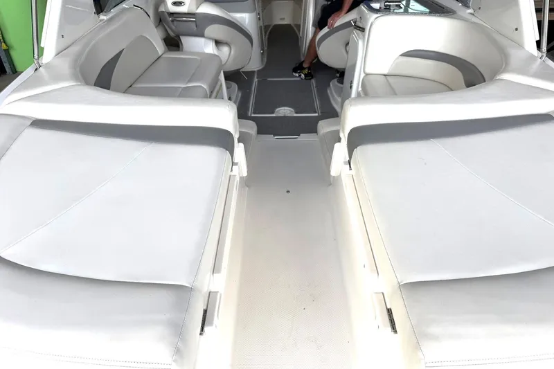 Slide: The Image of 2008 Chaparral 256 SSi boat interior with spacious seating and modern design. - 28