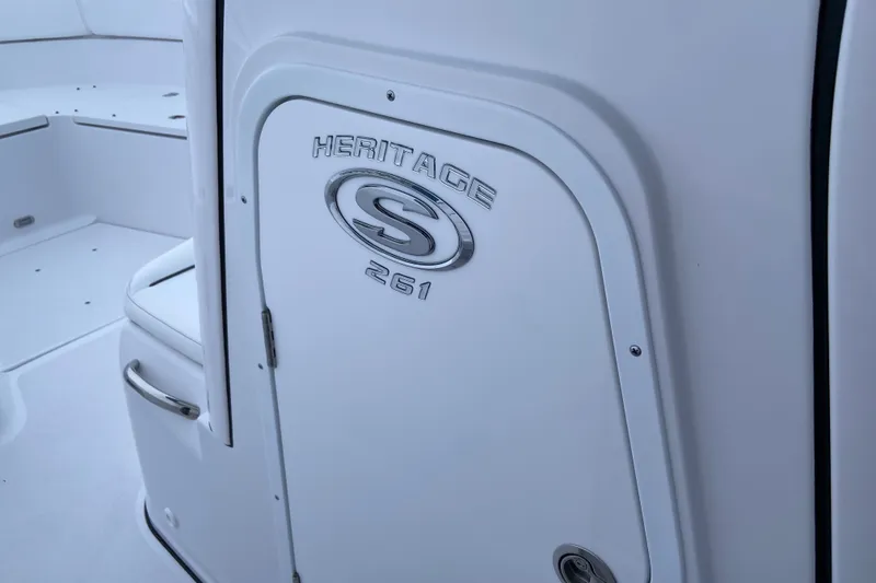 Slide: The Image of 2027 Sportsman Heritage 261 Center Console boat interior detail. - 9