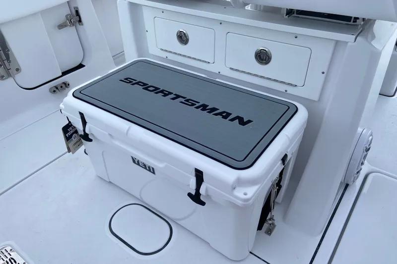 Slide: The Image of 2027 Sportsman Heritage 261 Center Console with Yeti cooler on deck. - 3