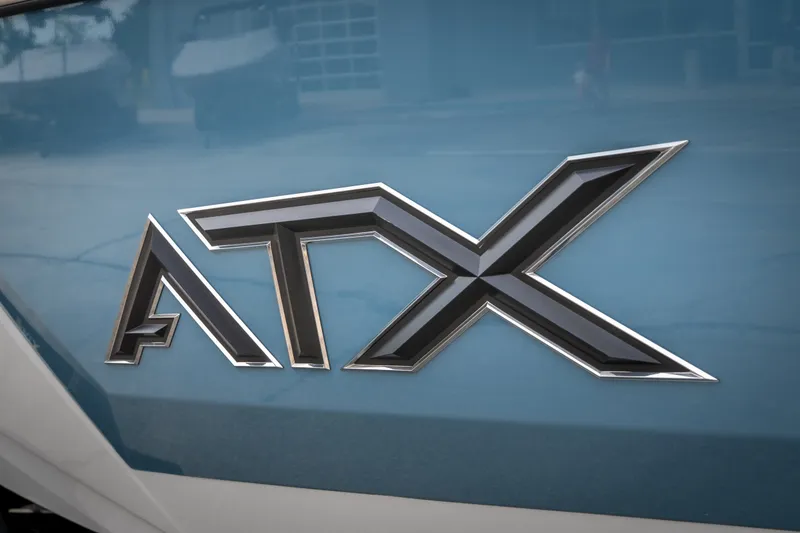 Slide: The Image of ATX Surf Boats 2026 22 Type-S logo on blue background. - 34