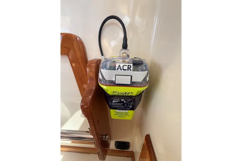Slide: The Image of ACR emergency beacon mounted on 2003 Ellis 36 Express Cruiser. - 44