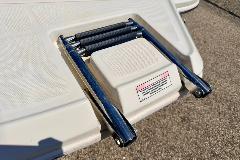 Slide: The Image of Folded boat ladder on a 2008 Sea Ray 195 Sport. - 22