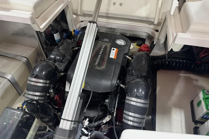 Slide: The Image of Engine compartment of a 2017 Regal 2700 Bowrider with Volvo Penta engine. - 15