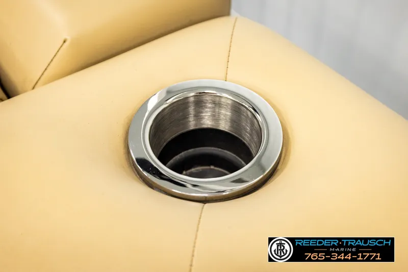 Slide: The Image of Cup holder on beige upholstery of 2018 Bennington SX RF boat. - 45