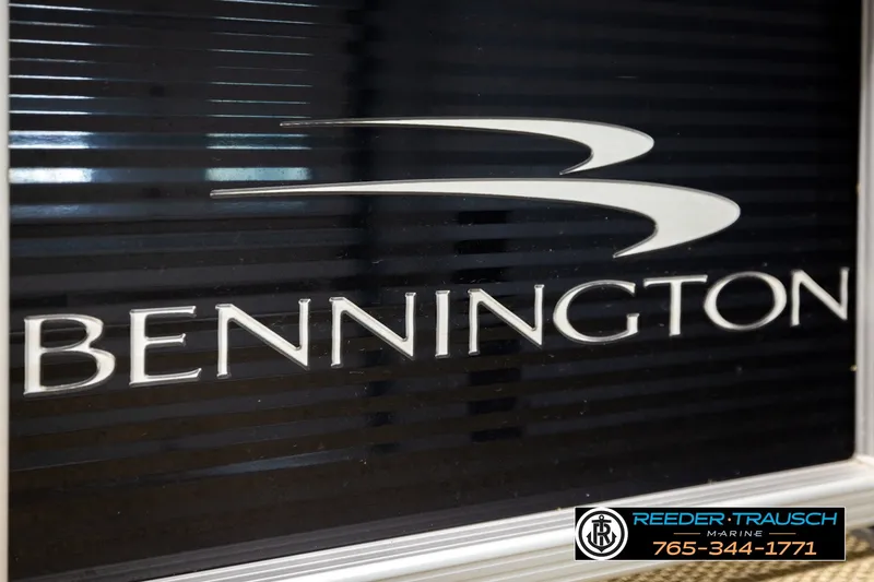 Slide: The Image of Bennington SX RF 2018 logo with Reeder Trausch Marine contact details. - 53