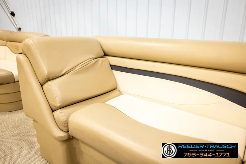 Slide: The Image of Luxurious beige seating on a 2018 Bennington SX RF boat, showcasing comfort and style. - 42
