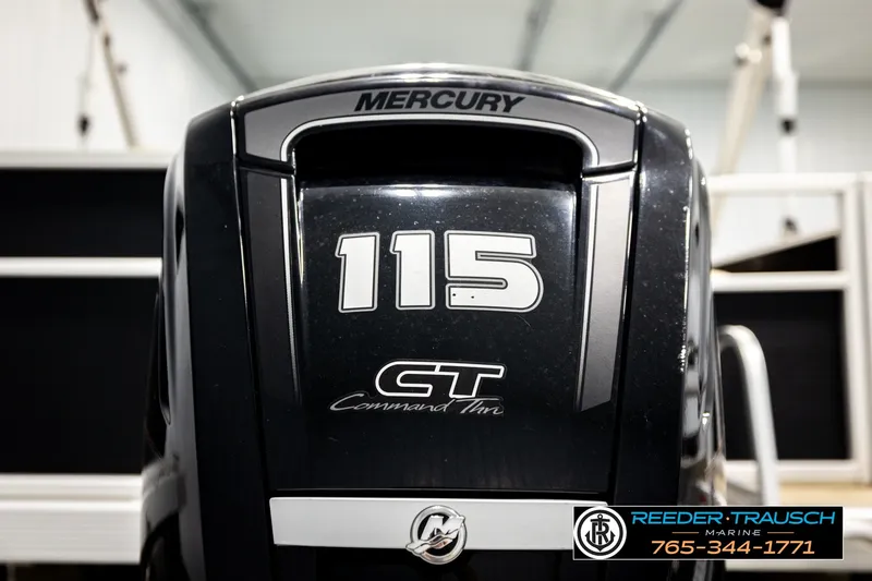 Slide: The Image of Mercury 115 Command Thrust engine on 2018 Bennington SX RF boat. - 49