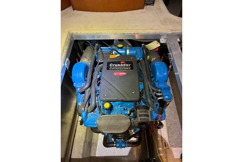 Slide: The Image of Engine of 2003 Carver 366 Motor Yacht, Crusader Captain's Choice 8.1 MPI. - 30