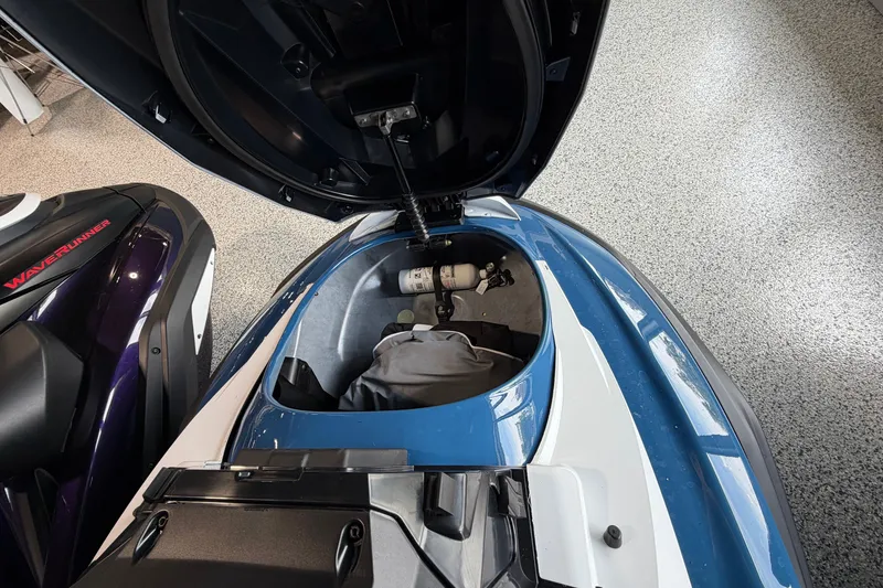 Slide: The Image of 2026 Yamaha WaveRunner FX HO with open storage compartment, showcasing interior space. - 4