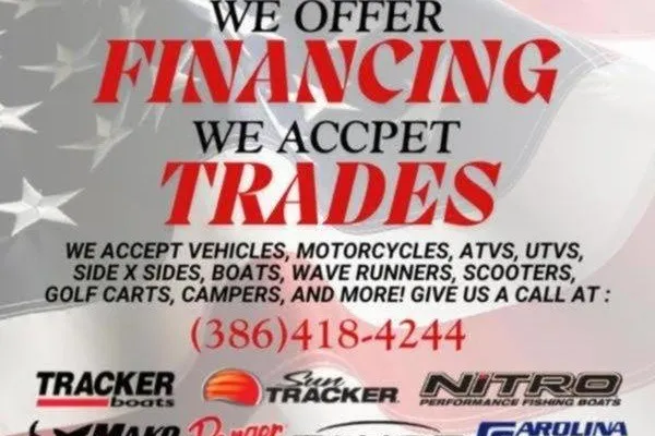 Slide: The Image of We offer financing and accept trades for vehicles, boats, and more. Call (386) 418-4244. - 11