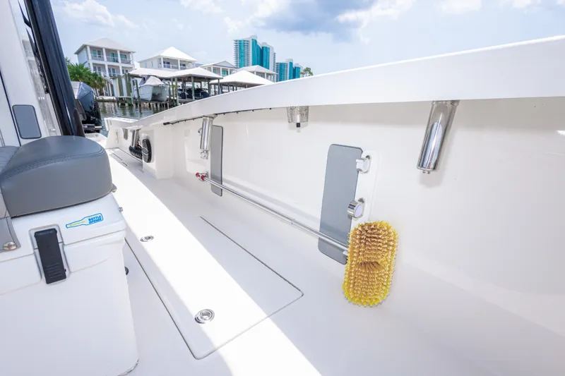 Slide: The Image of Calcutta 263 boat interior, 2026 model, featuring sleek design and modern amenities. - 48