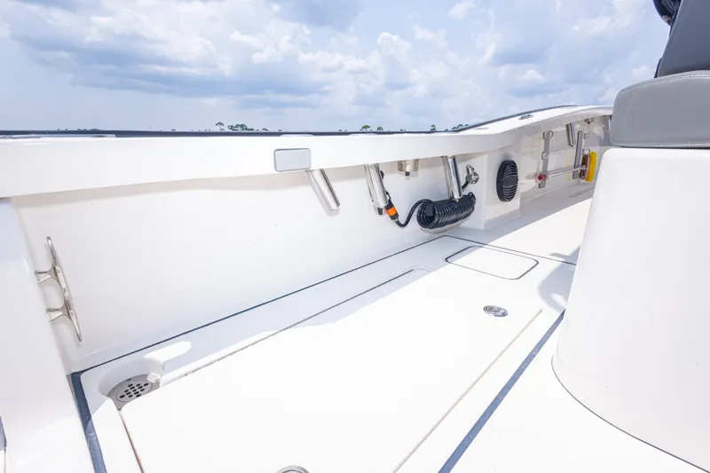 Slide: The Image of 2026 Calcutta 263 boat deck with storage compartments and sleek design. - 60