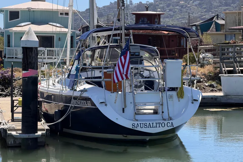 Slide: The Image of Sailboat Catalina 36 MkII, 1996 model, docked in Sausalito, California marina. - 33