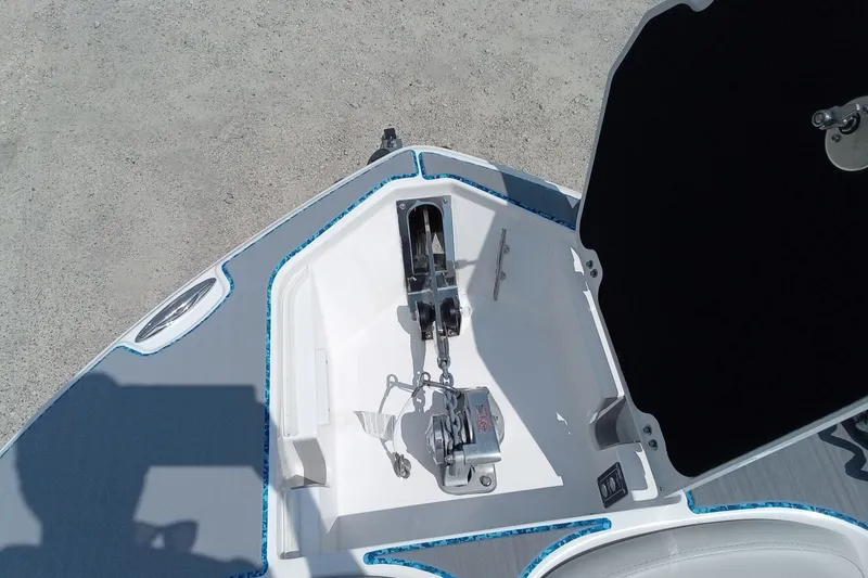 Slide: The Image of Anchor compartment of 2022 Sea Fox 228 Commander boat, open and detailed view. - 14