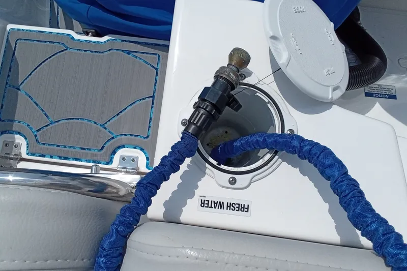 Slide: The Image of Freshwater hose connection on 2022 Sea Fox 228 Commander boat deck. - 28