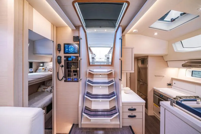 Slide: The Image of Manufacturer Provided Image: Luxurious interior of 2026 Jeanneau 65 yacht with modern amenities and elegant design. - 5
