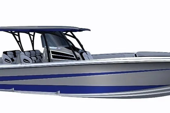 The Image of 2027 Nor-Tech 390 Sport boat with sleek design and modern features. - 0