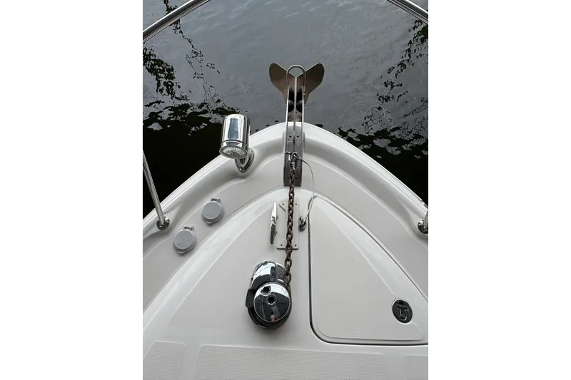 Slide: The Image of Bow of 2006 Sea Ray 340 Sundancer with anchor and marine equipment. - 36