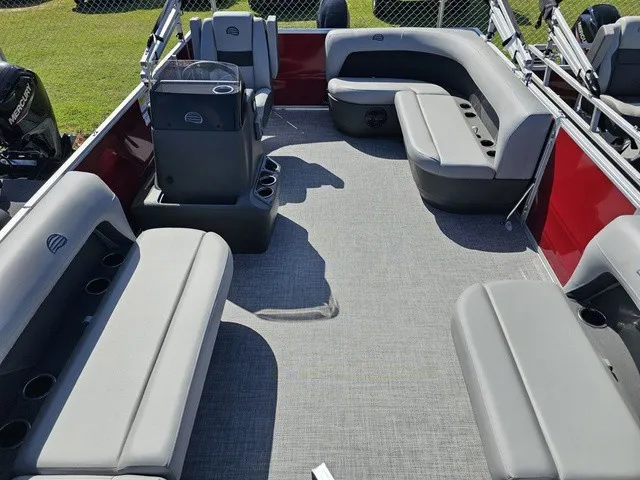 Slide: The Image of Sun Tracker Party Barge 16 DLX 2026 - 16