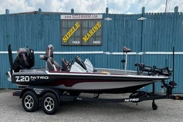 The Image of 2025 Nitro Z20 XL boat on trailer at Sizzle Marine dealership. - 0