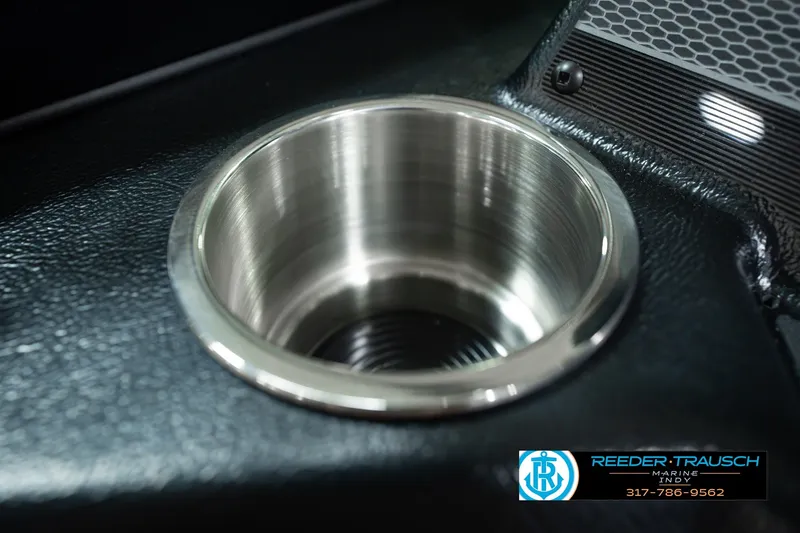Slide: The Image of Stainless steel cup holder in 2026 Lund 1975 Pro-V Sport boat interior. - 54