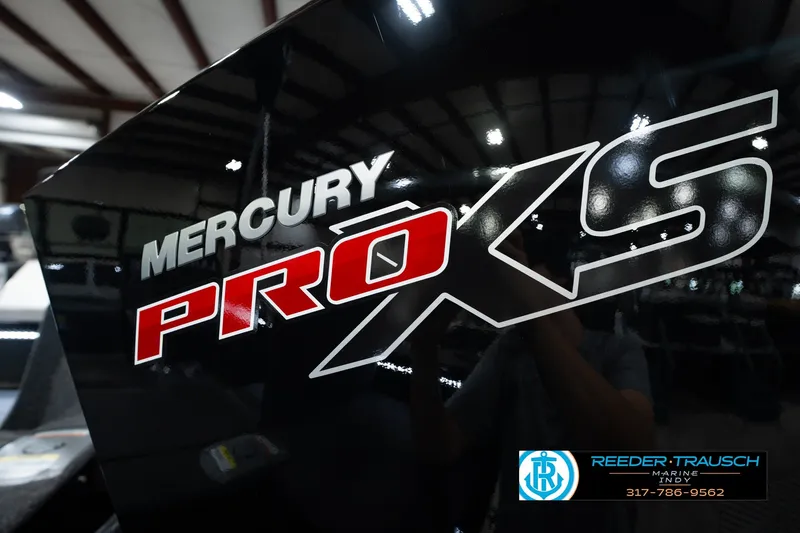 Slide: The Image of 2026 Lund 1975 Pro-V Sport with Mercury Pro XS engine branding. - 58
