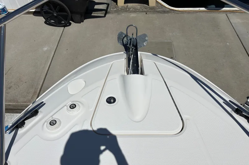 Slide: The Image of Bow of 2013 Sea Ray Sundancer 310 with anchor and deck details. - 20