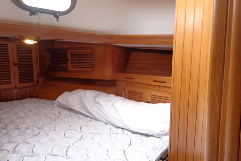 Slide: The Image of Cozy wooden cabin interior of 1988 Ta Shing Tashiba Cutter sailboat. - 30