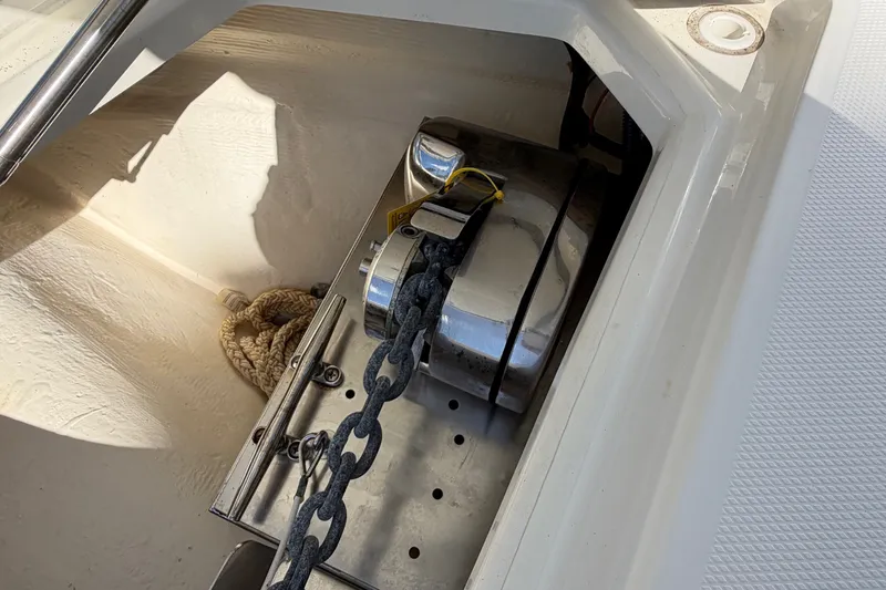 Slide: The Image of Stainless steel anchor windlass with fresh and raw water wash down - 20